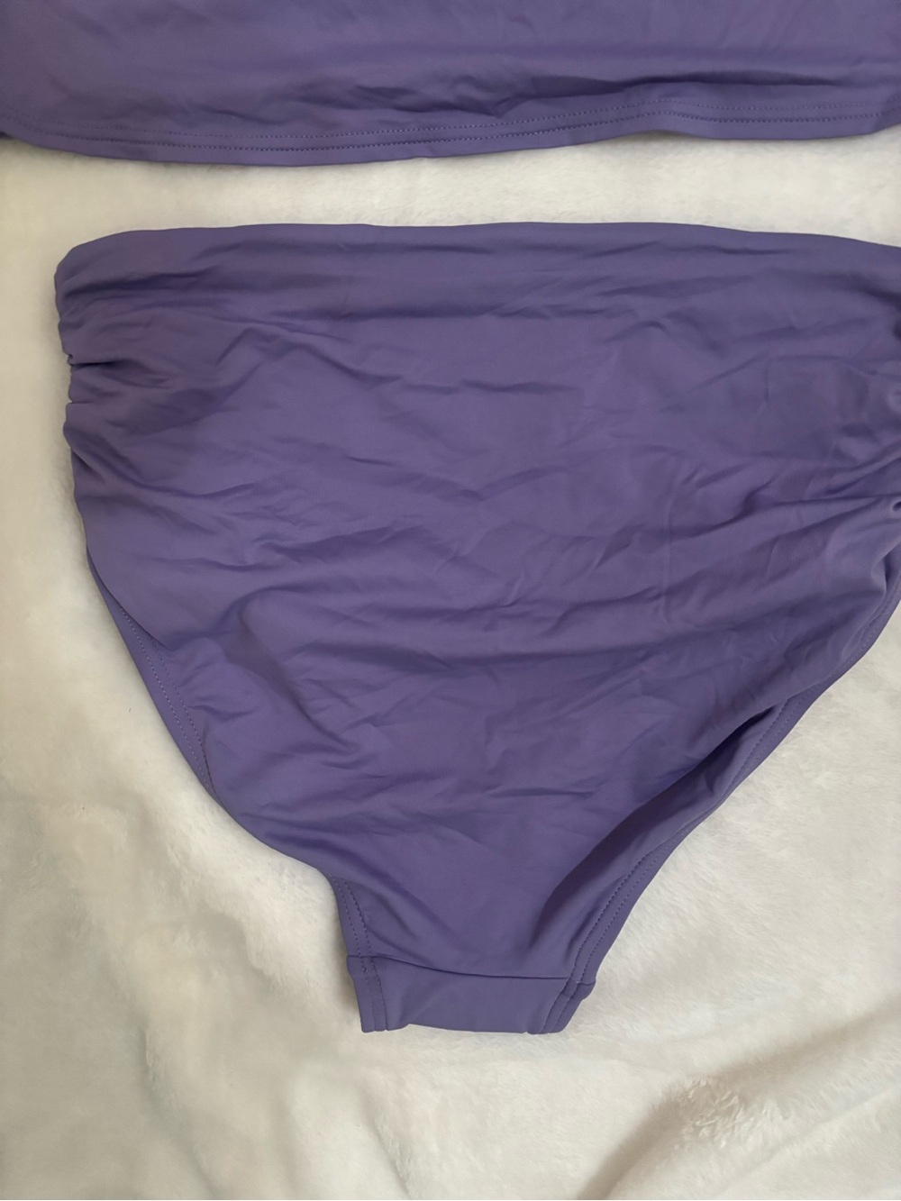 🌴🌴🌴Vince Camuto Purple One-Shoulder High-Waist Bikini Set - Picture 6 of 9